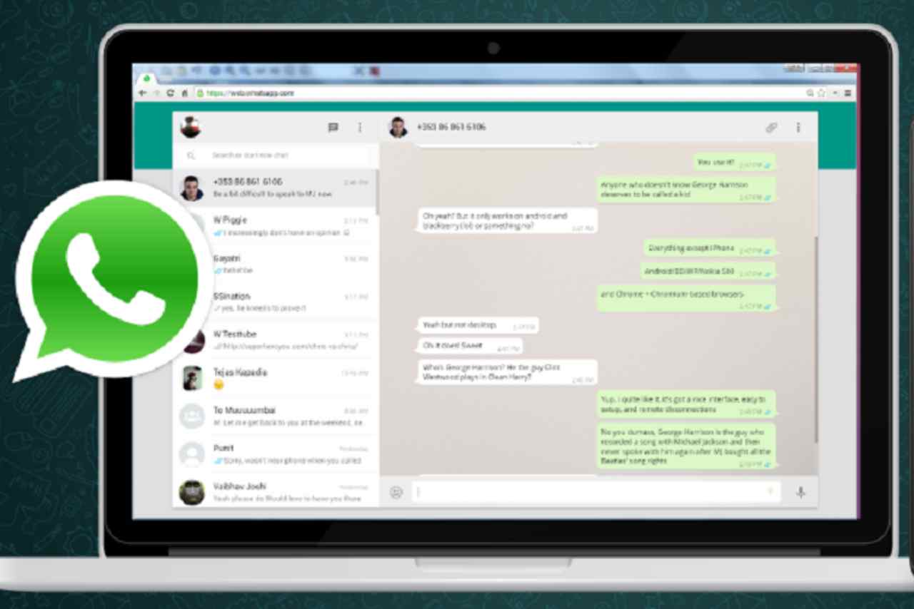 WhatsApp Web novità