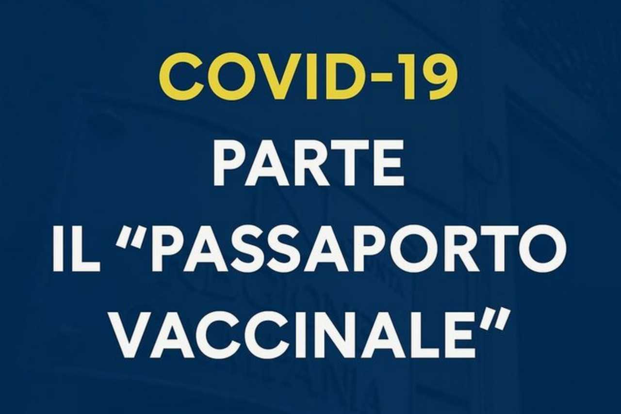 Covid Campania passaporto vaccinale