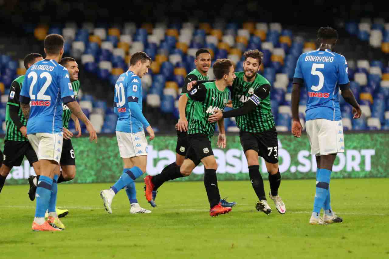 Sassuolo Napoli streaming gratis 