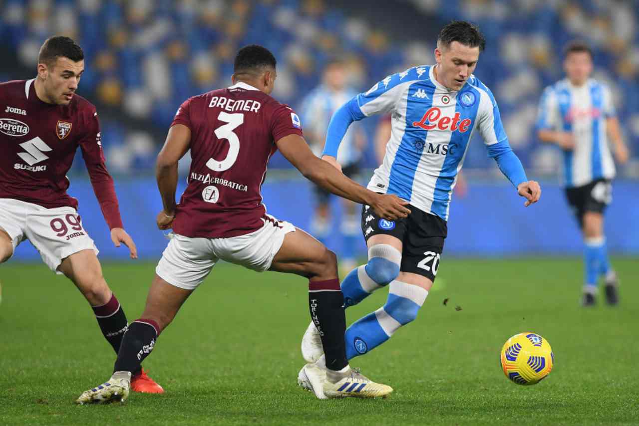 Napoli Torino streaming gratis