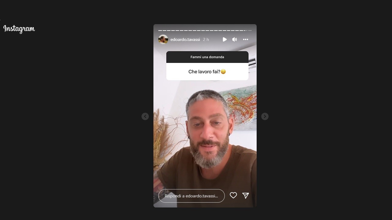 Ig stories Edoardo Tavassi