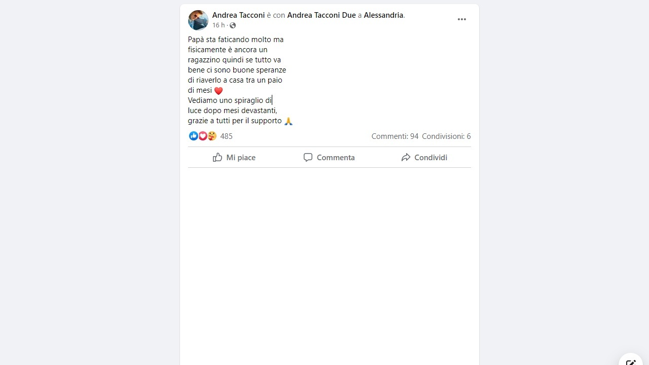 Post social Andrea Tacconi
