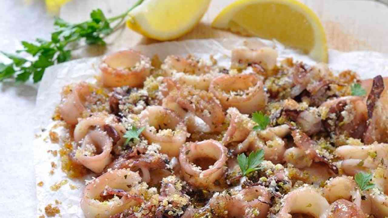 Calamari gratinati