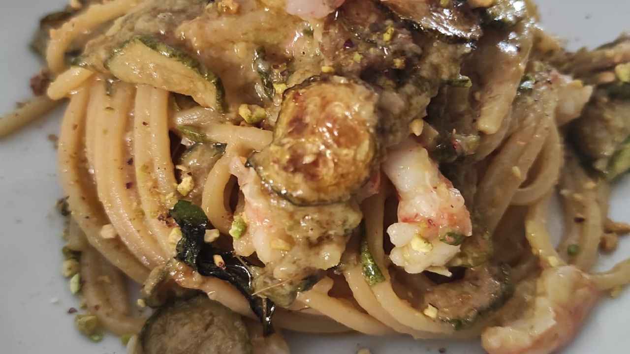 Spaghetti di mare alla nerano