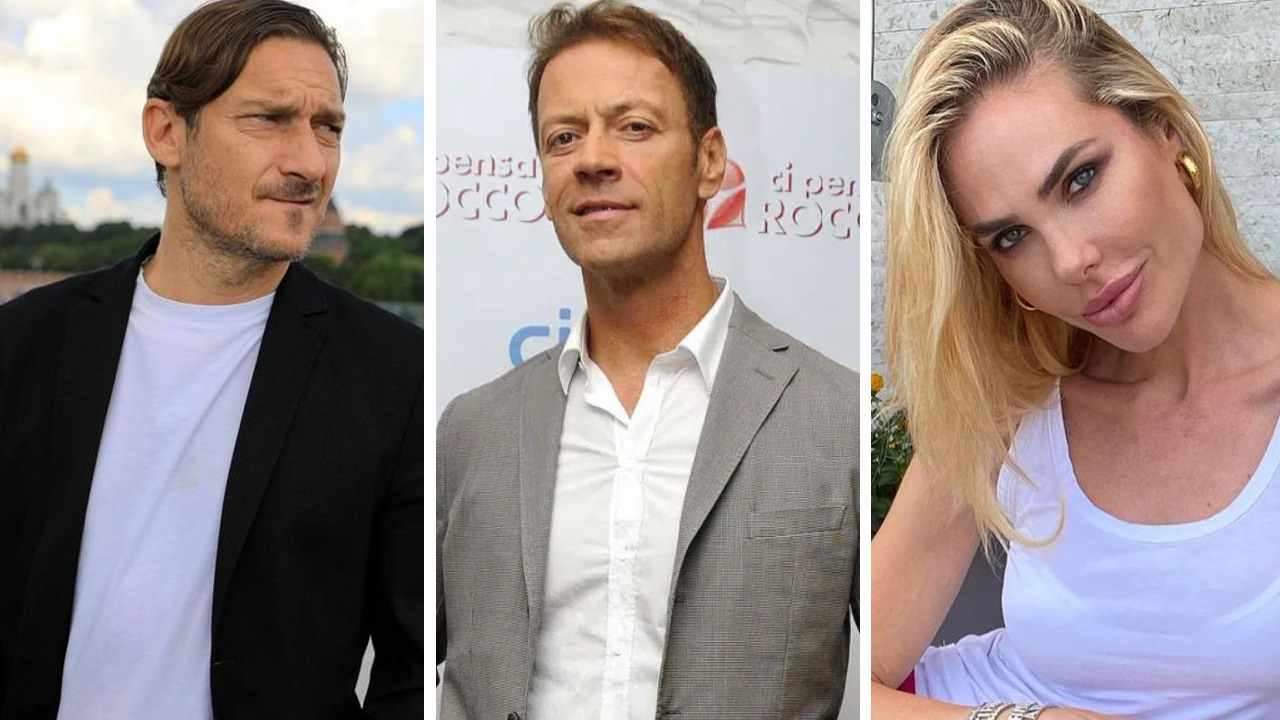 Totti Rocco Siffredi e Ilary Blasi 